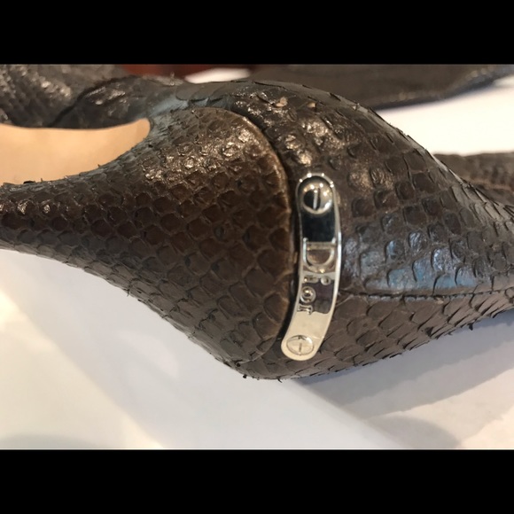 Christian Dior Python Knee-High Boots Brown size 40 - Picture 16 of 16